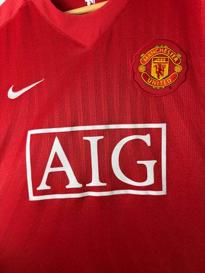 Cristiano Ronaldo Manchester United 2007-09 home football shirt (M)