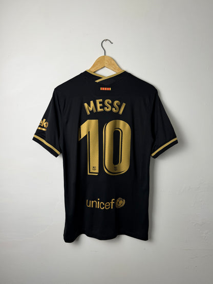 Lionel Messi FC Barcelona 2020-21 away football shirt (M)