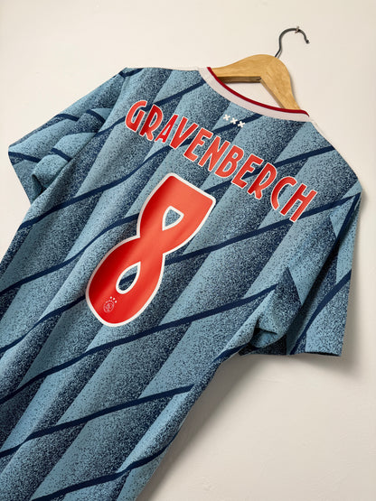 Ryan Gravenberch AFC Ajax 2020-21 away football shirt (M)