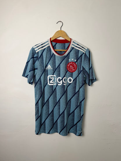 Ryan Gravenberch AFC Ajax 2020-21 away football shirt (M)