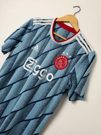 Ryan Gravenberch AFC Ajax 2020-21 away football shirt (M)