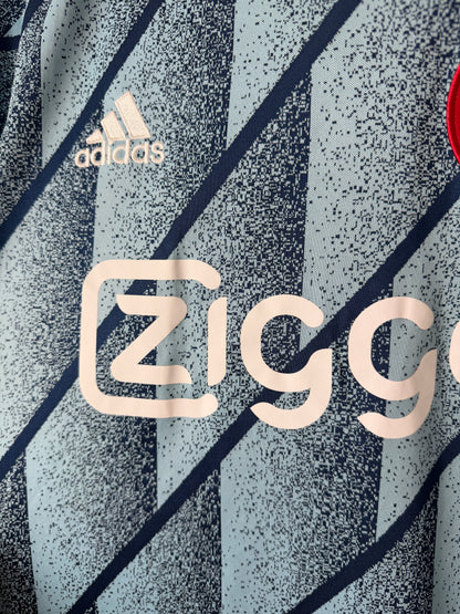 Ryan Gravenberch AFC Ajax 2020-21 away football shirt (M)