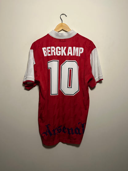 Dennis Bergkamp Arsenal FC 1995-96 home football shirt (M)