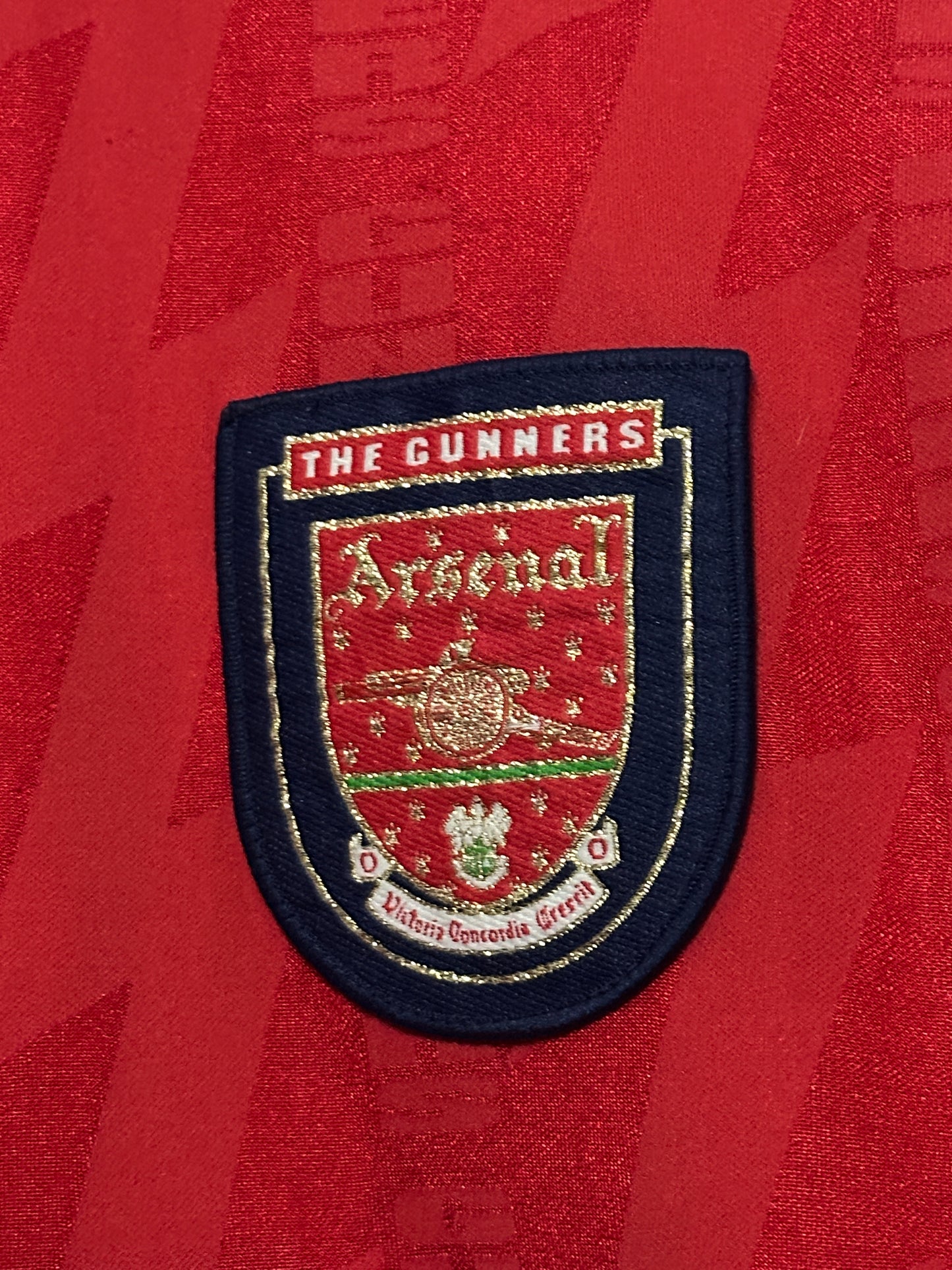 Dennis Bergkamp Arsenal FC 1995-96 home football shirt (M)
