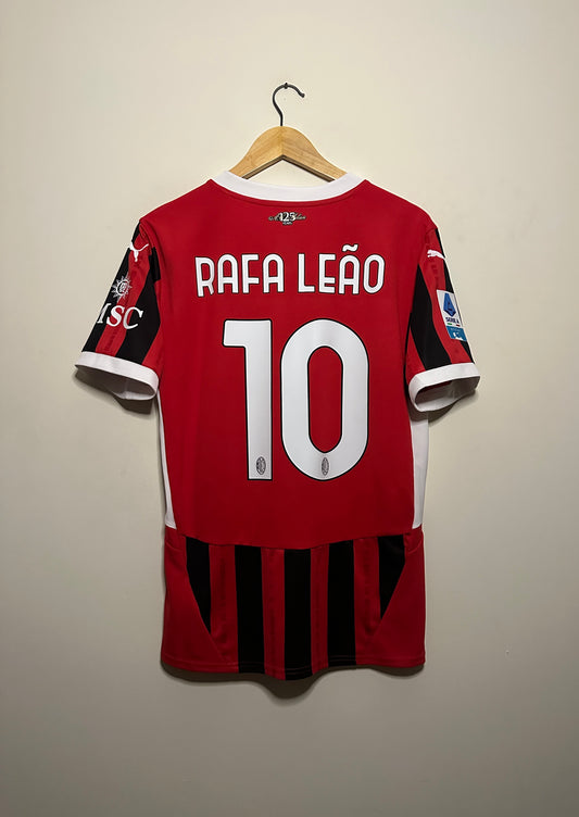 Rafa Leao AC Milan 2024-25 home football shirt (M)