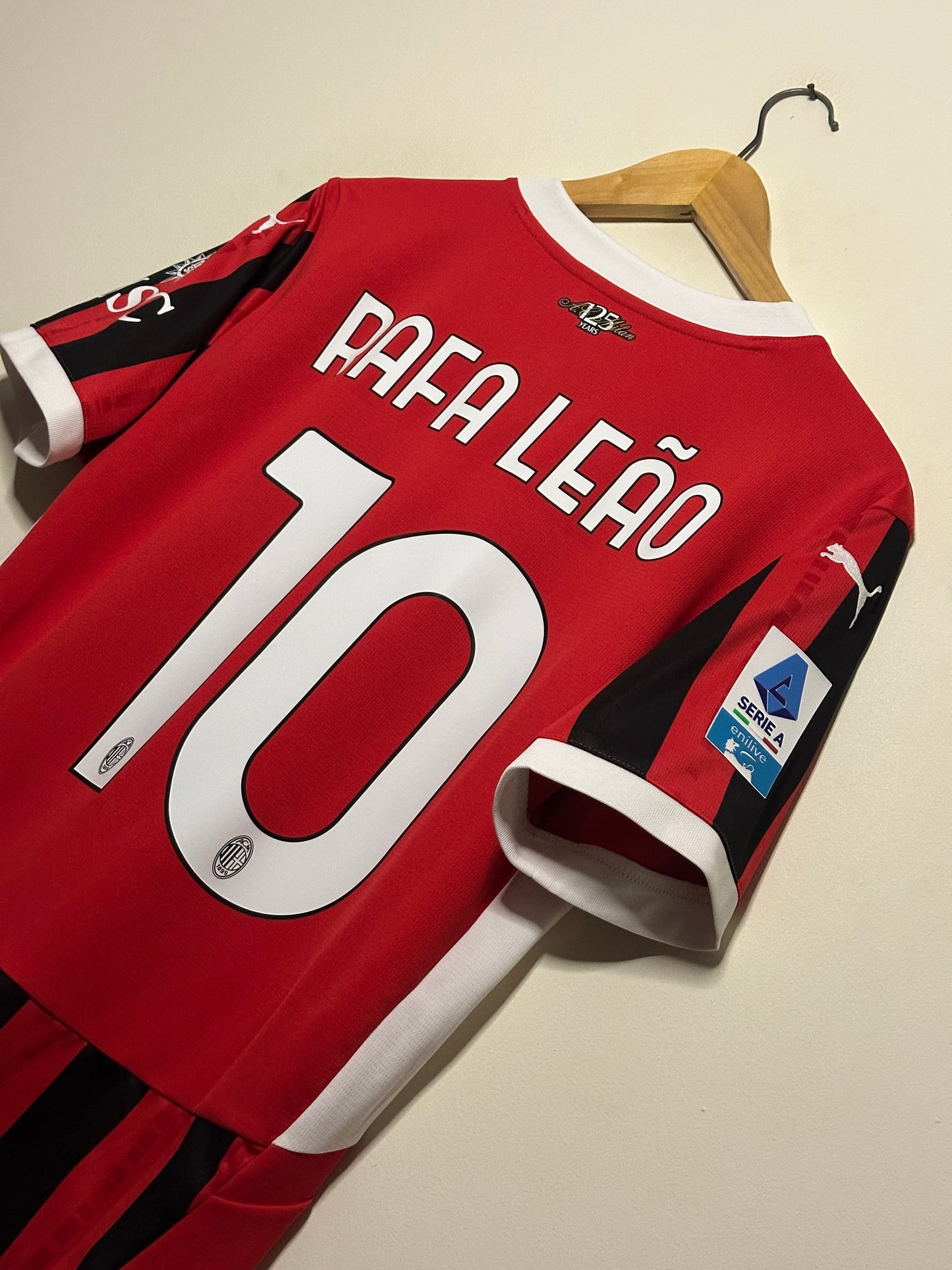 Rafa Leao AC Milan 2024-25 home football shirt (M)