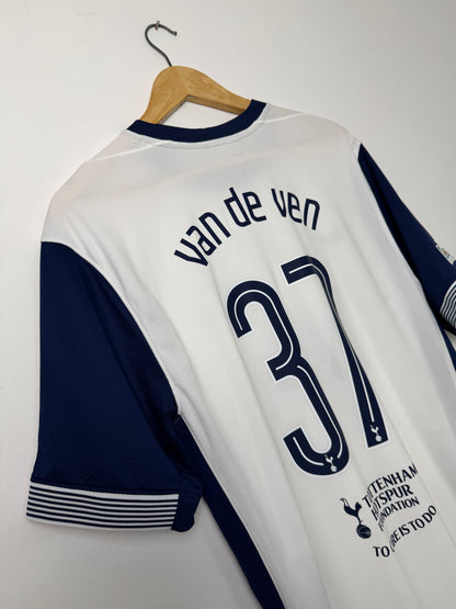 Micky Van De Ven Tottenham Hotspur 2024-25 Europa League final home football shirt (L)