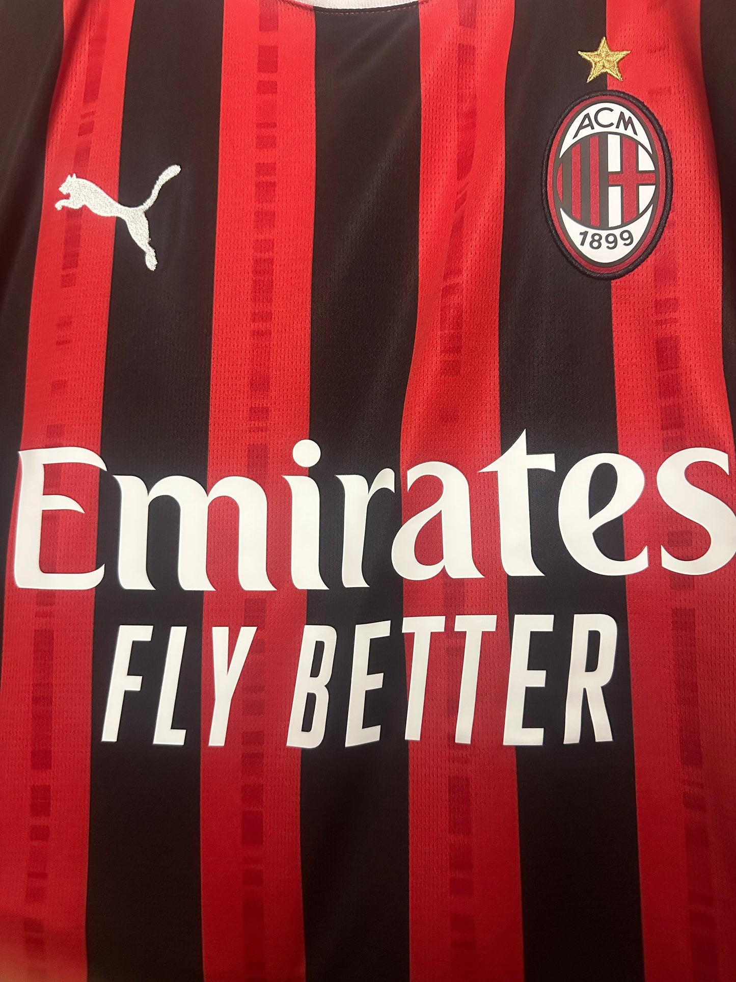 Rafa Leao AC Milan 2024-25 home football shirt (M)