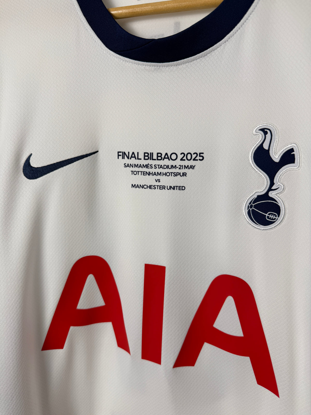 Micky Van De Ven Tottenham Hotspur 2024-25 Europa League final home football shirt (L)