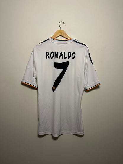 Cristiano Ronaldo Real Madrid CF 2013-14 home football shirt (M)