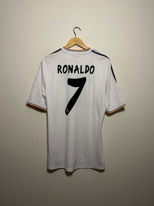 Cristiano Ronaldo Real Madrid CF 2013-14 home football shirt (M)