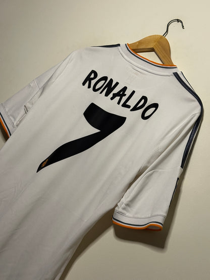 Cristiano Ronaldo Real Madrid CF 2013-14 home football shirt (M)