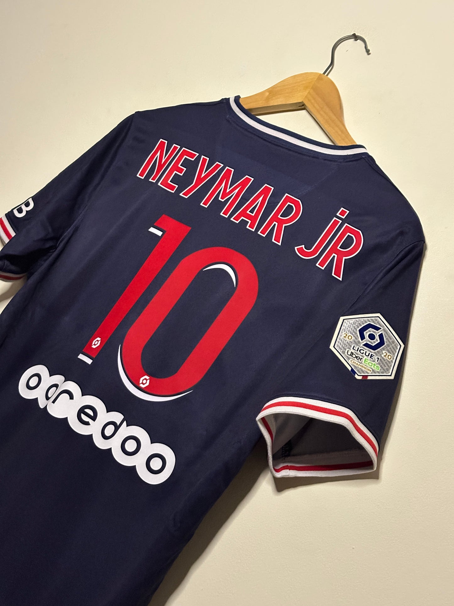 Neymar JR PSG 2020-21 home football shirt (M)