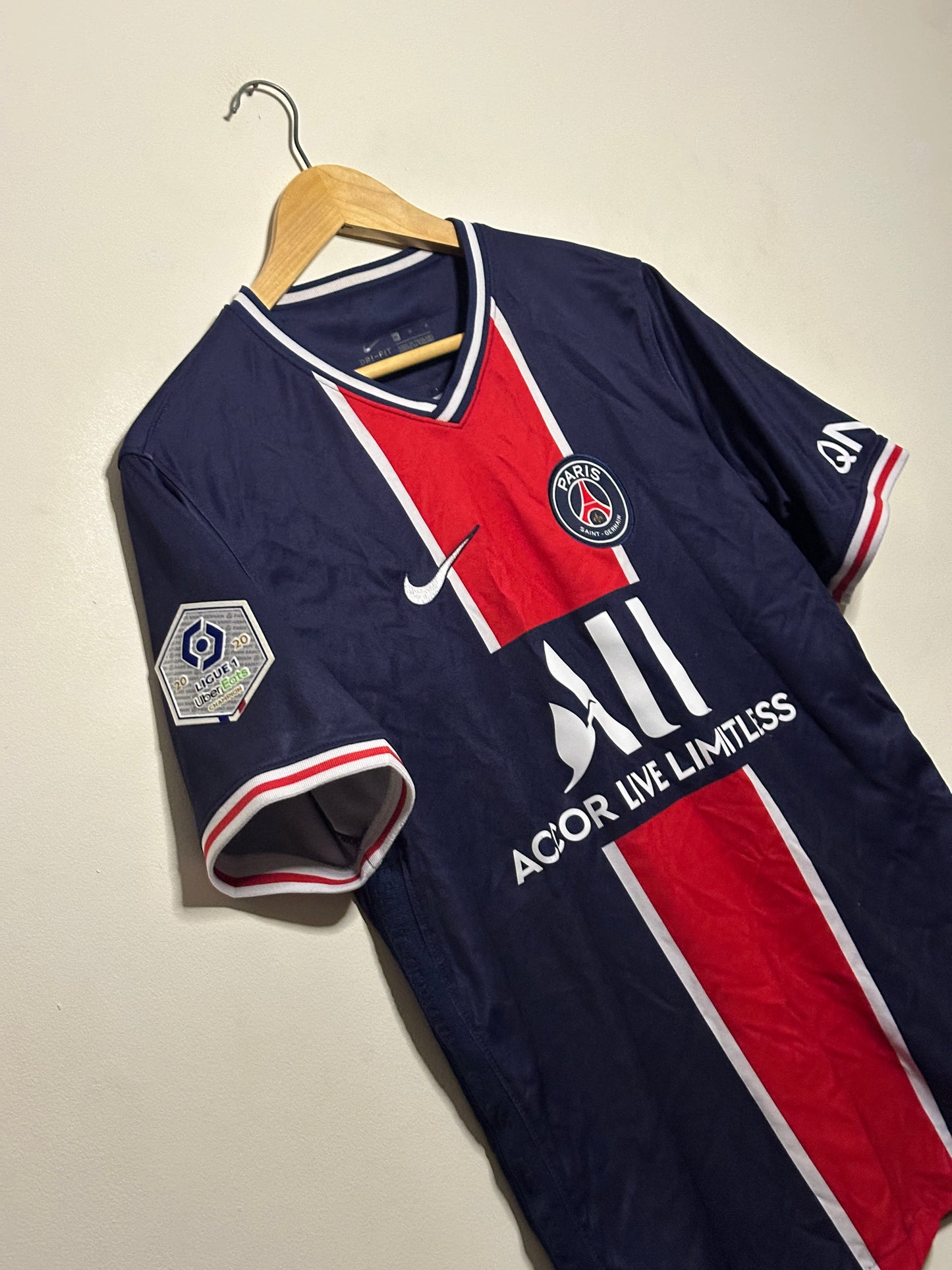 Neymar JR PSG 2020-21 home football shirt (M)