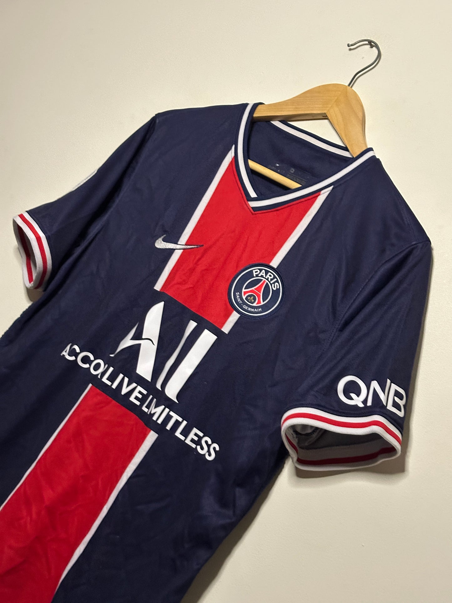 Neymar JR PSG 2020-21 home football shirt (M)