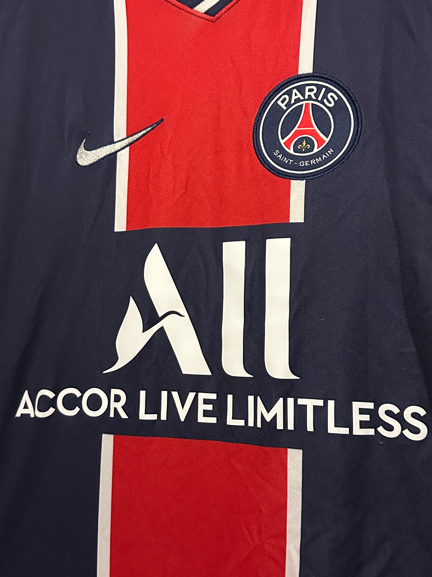 Neymar JR PSG 2020-21 home football shirt (M)