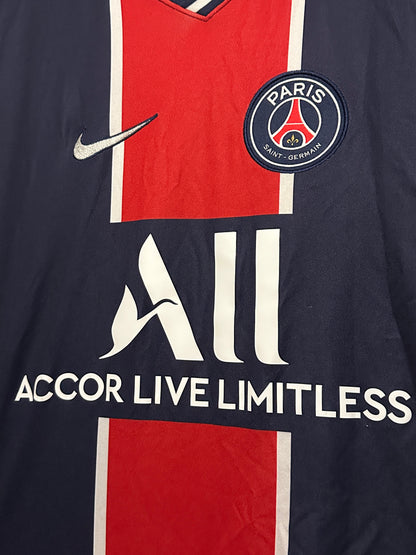 Neymar JR PSG 2020-21 home football shirt (M)