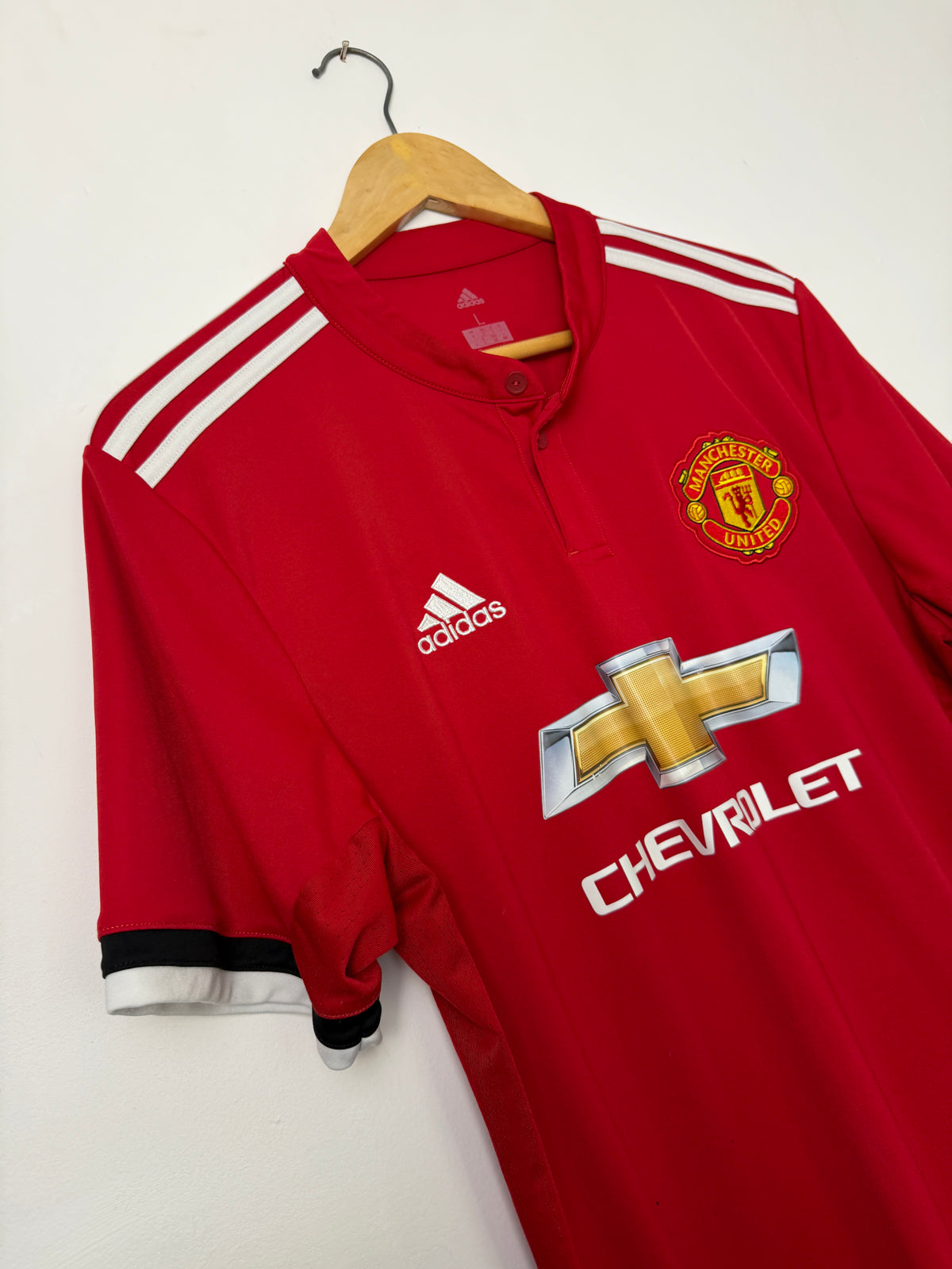 Marcus Rashford Manchester United 2017-18 home football shirt (L)