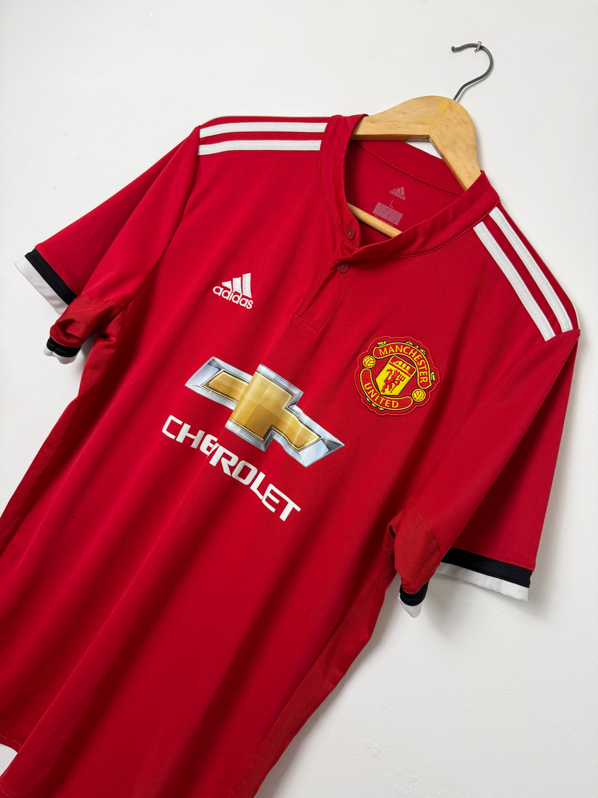 Marcus Rashford Manchester United 2017-18 home football shirt (L)