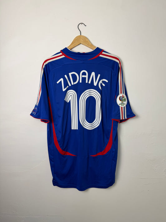 Zinedine Zidane France 2006 World Cup home football shirt (XL)