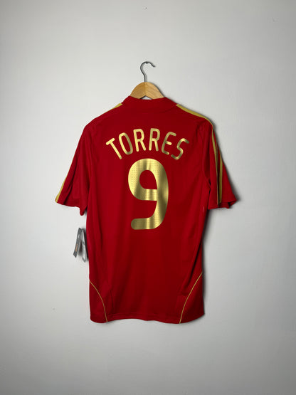 Fernando Torres Spain 2008 home football shirt (M)