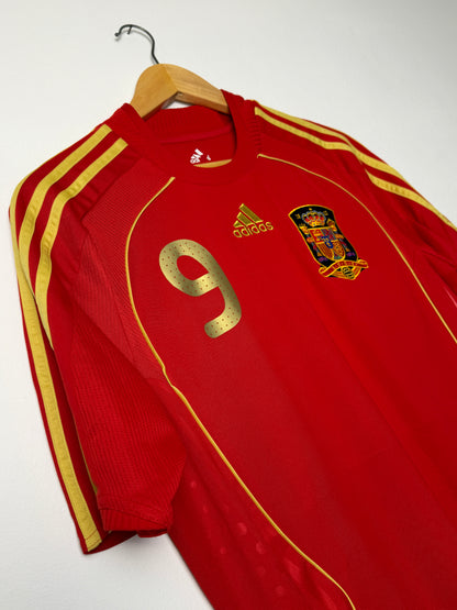 Fernando Torres Spain 2008 home football shirt (M)