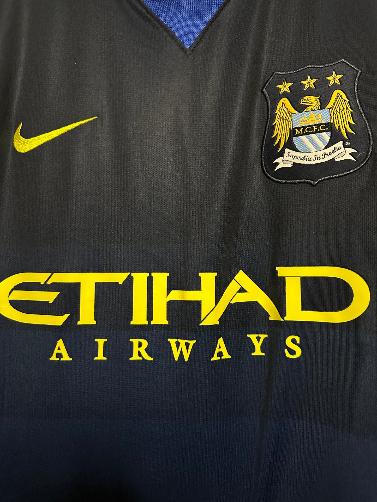 Yaya Toure Manchester City FC 2014-15 away football shirt (XL)