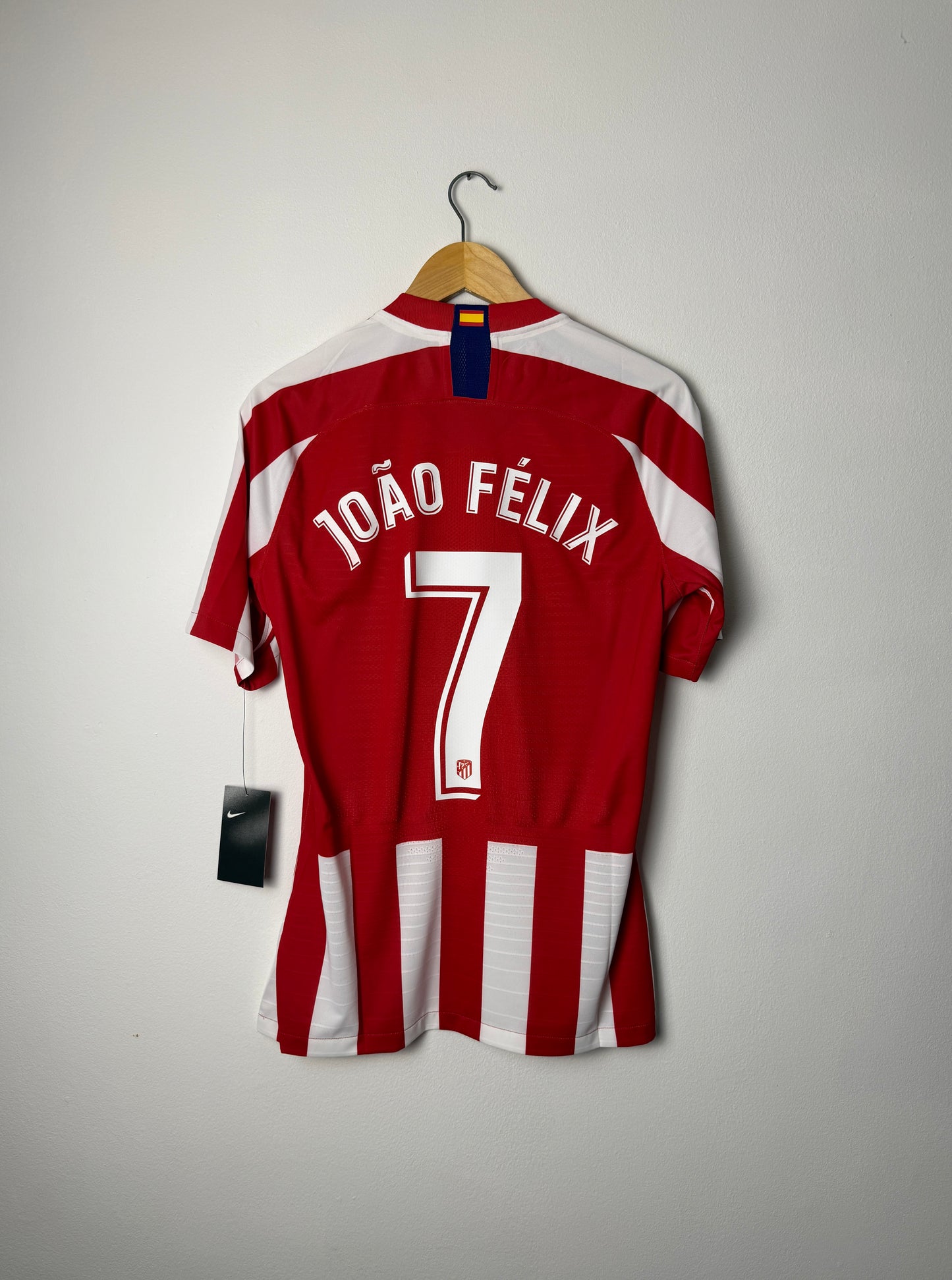 Joao Felix Atletico Madrid 2019-20 player spec home football shirt (M)
