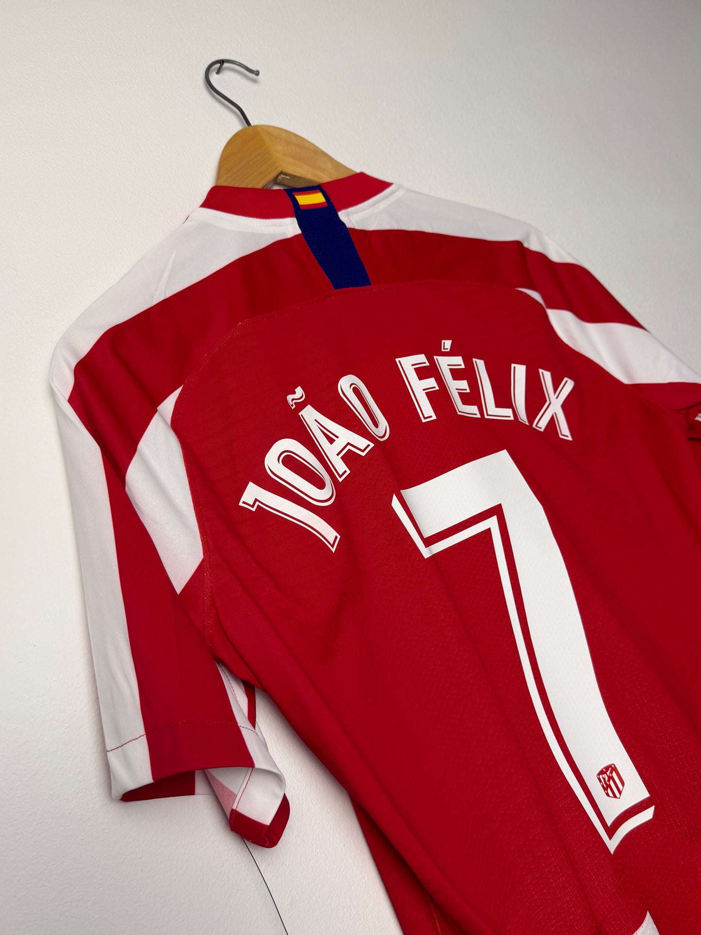Joao Felix Atletico Madrid 2019-20 player spec home football shirt (M)