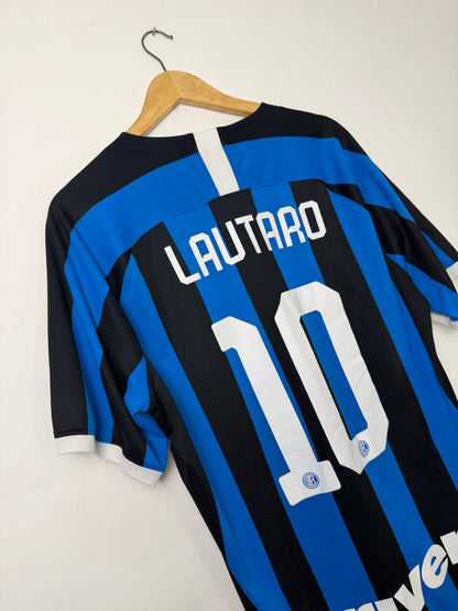 Lautaro Martinez Inter Milan VAPORKNIT 2019-20 home football shirt (XL)