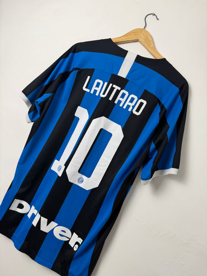 Lautaro Martinez Inter Milan VAPORKNIT 2019-20 home football shirt (XL)
