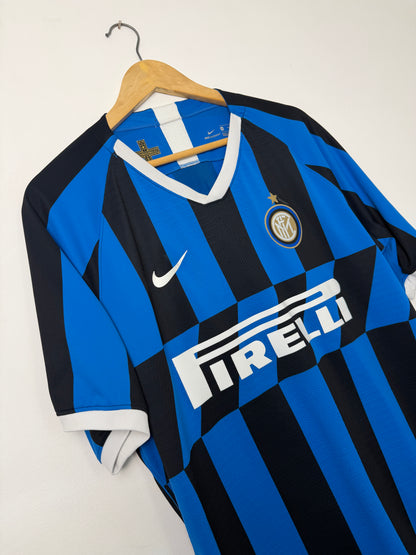 Lautaro Martinez Inter Milan VAPORKNIT 2019-20 home football shirt (XL)