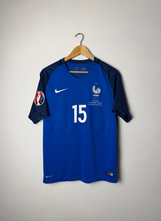 Paul Pogba France 2016 Euro home football shirt (M)