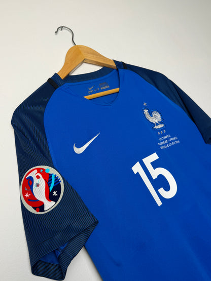 Paul Pogba France 2016 Euro home football shirt (M)