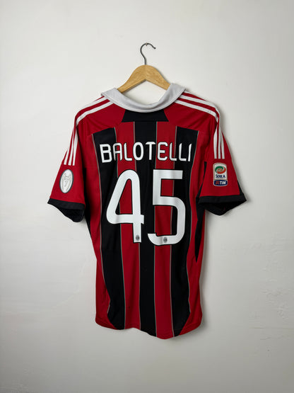 Mario Balotelli AC Milan 2012-13 home football shirt (XL)