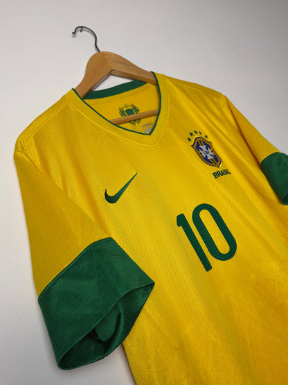 Neymar JR Brazil 2013 home football shirt (L)