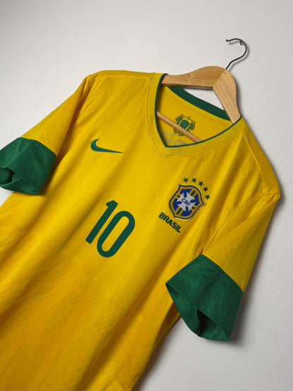 Neymar JR Brazil 2013 home football shirt (L)