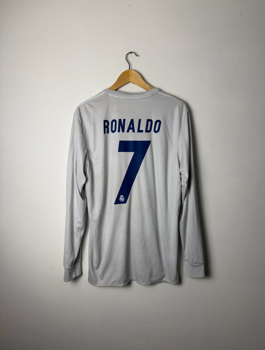 Cristiano Ronaldo Real Madrid CF 2016-17 Parley Special long sleeve football shirt (L)