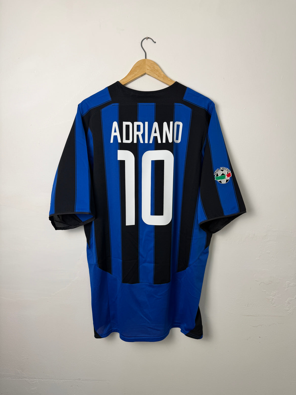 Adriano Inter Milan 2003-04 home football shirt (XXL)