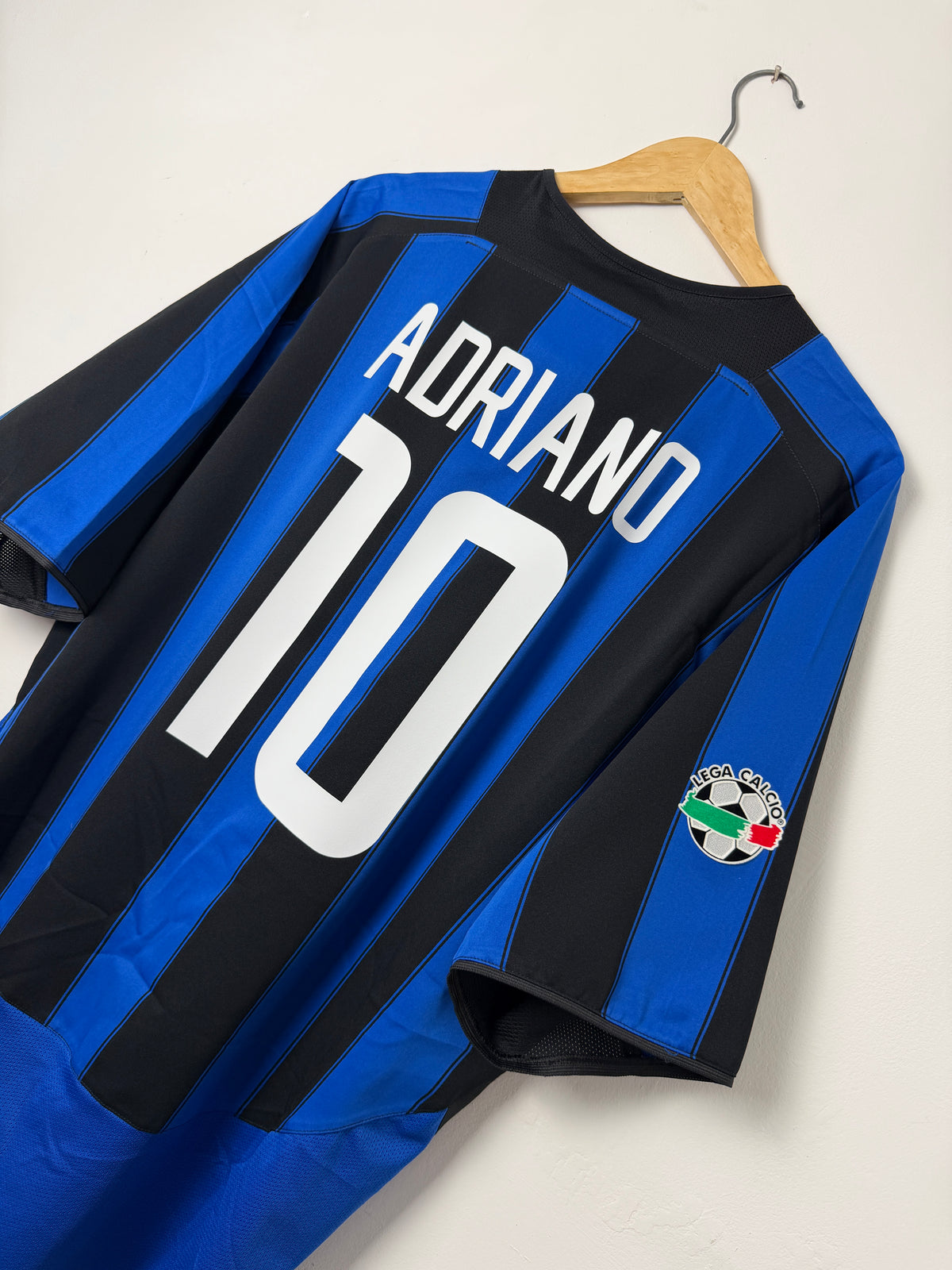 Adriano Inter Milan 2003-04 home football shirt (XXL)