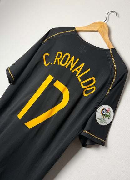 Cristiano Ronaldo Portugal 2006 away football shirt (L)