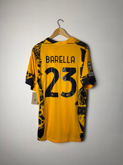Nicolo Barella Inter Milan 2024-25 third football shirt (XL)