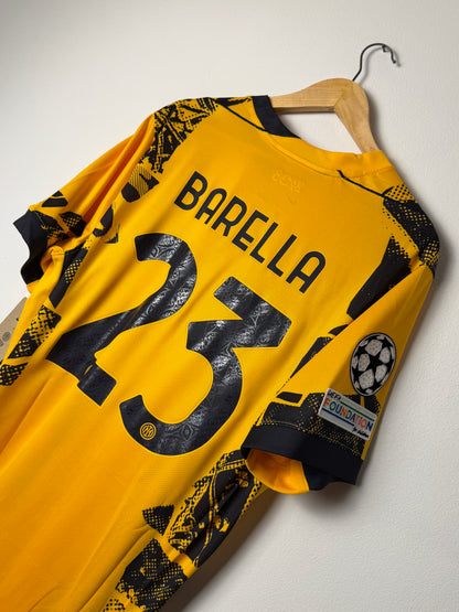 Nicolo Barella Inter Milan 2024-25 third football shirt (XL)