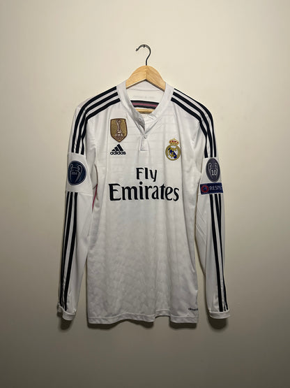 James Rodriguez Real Madrid CF 2014-15 long sleeve home football shirt (M)