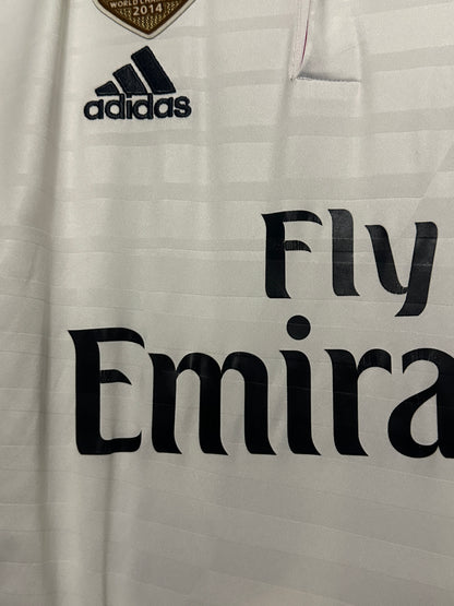 James Rodriguez Real Madrid CF 2014-15 long sleeve home football shirt (M)