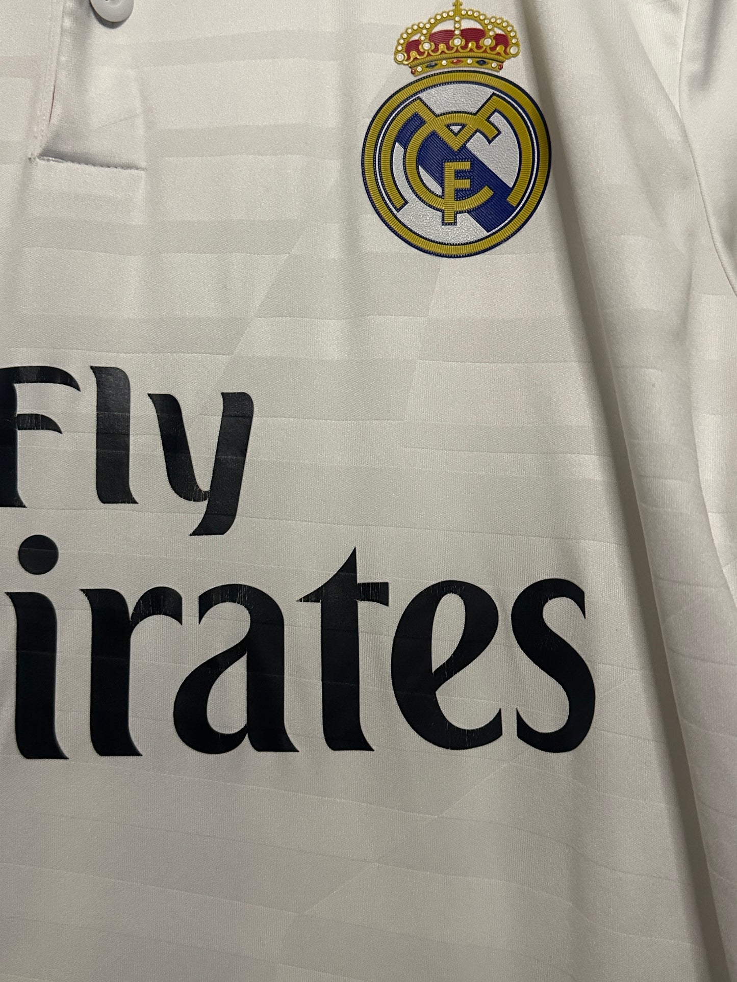 James Rodriguez Real Madrid CF 2014-15 long sleeve home football shirt (M)