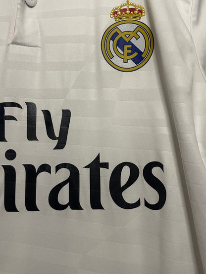 James Rodriguez Real Madrid CF 2014-15 long sleeve home football shirt (M)