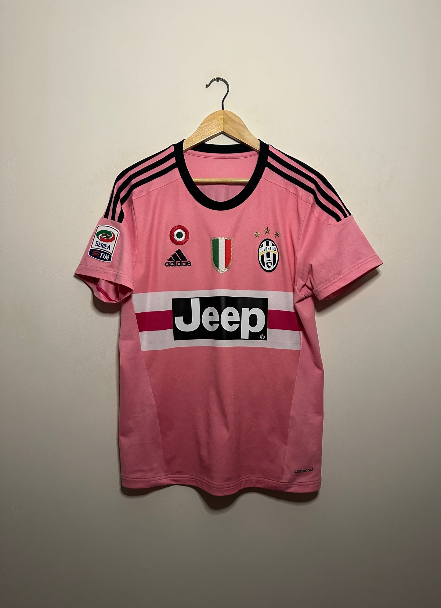 Paul Pogba Juventus FC 2015-16 away football shirt (M)