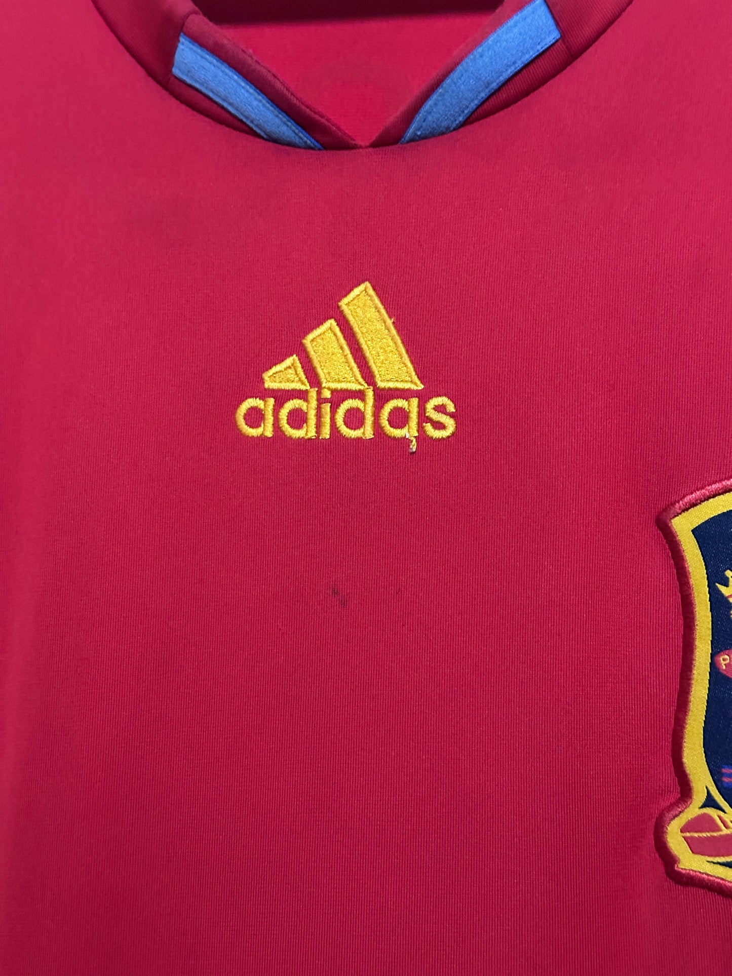 Andres Iniesta Spain 2010 home football shirt (L)