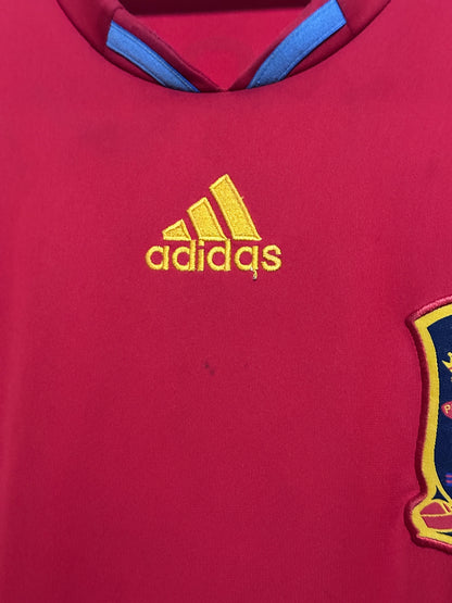 Andres Iniesta Spain 2010 home football shirt (L)